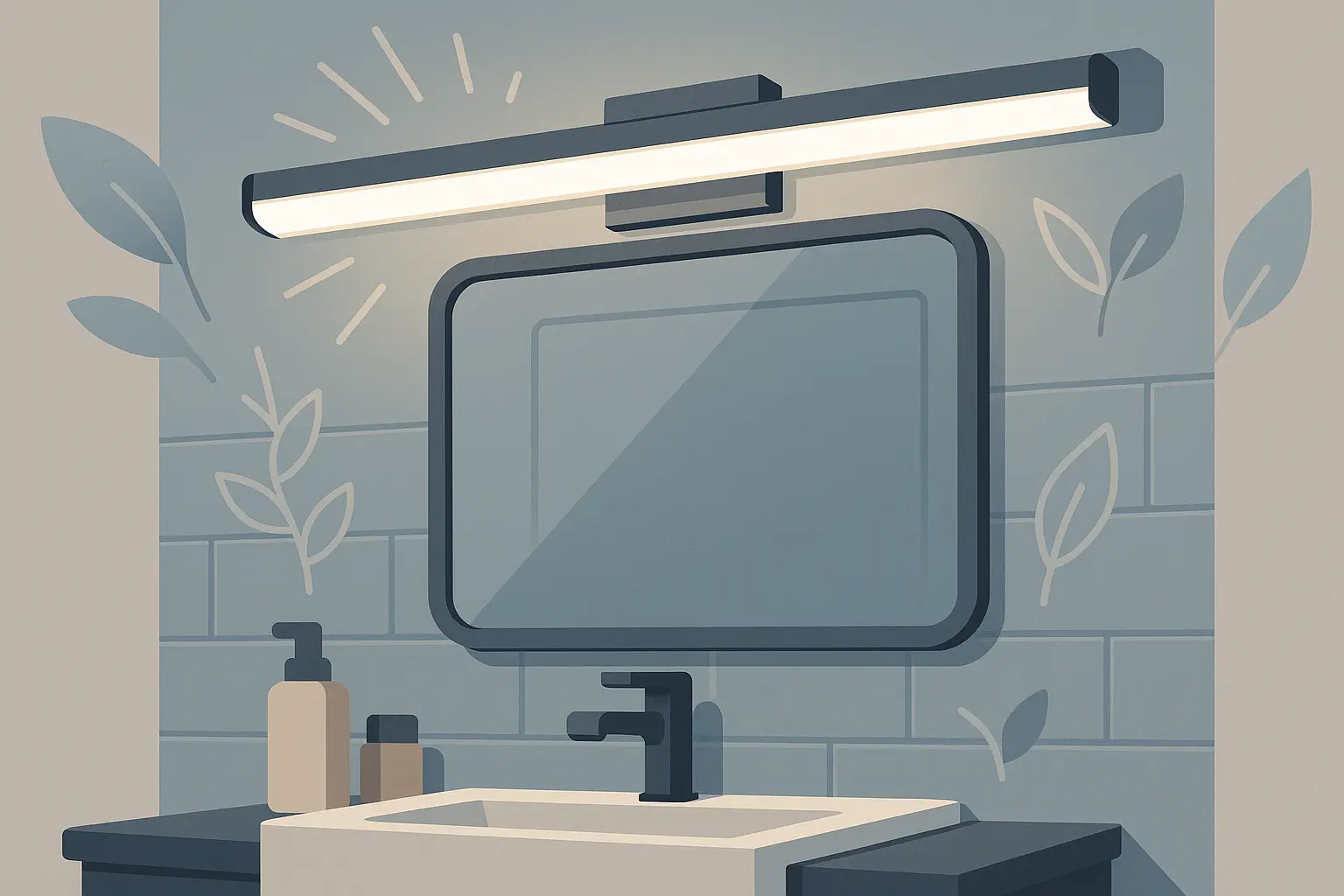 LED energy-efficient vanity lights