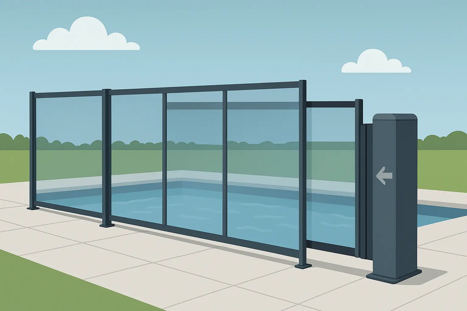 Specialty and unique pool fence applications