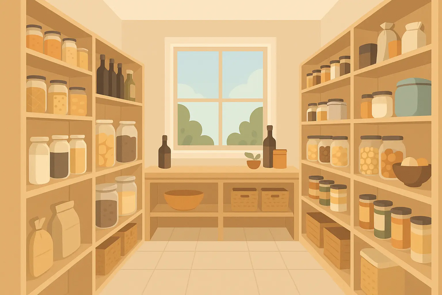 Walk-in pantry solutions