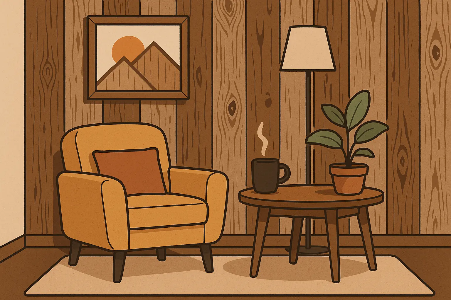 Rustic reclaimed wood half wall paneling with natural weathered finish