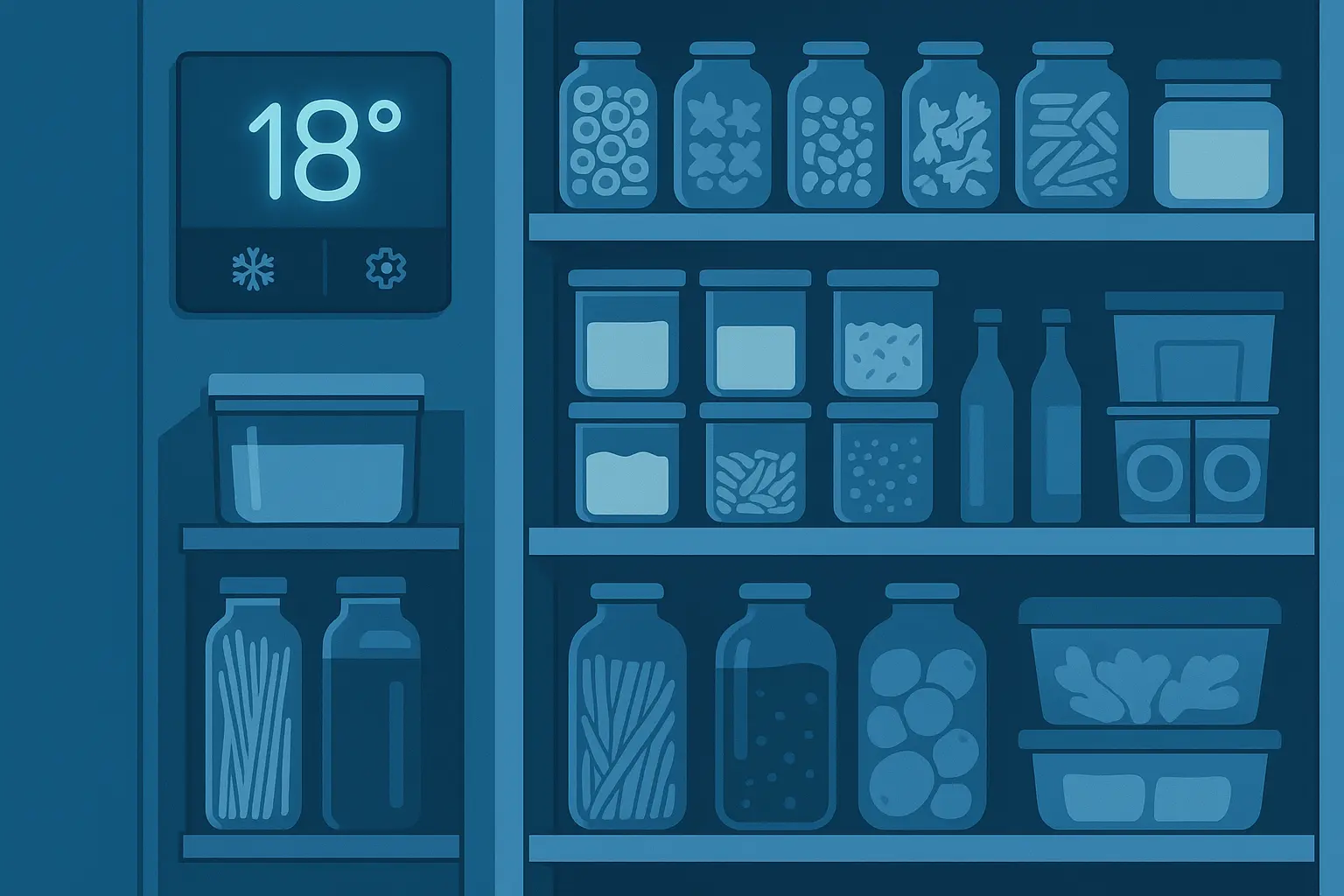 Temperature-controlled pantry