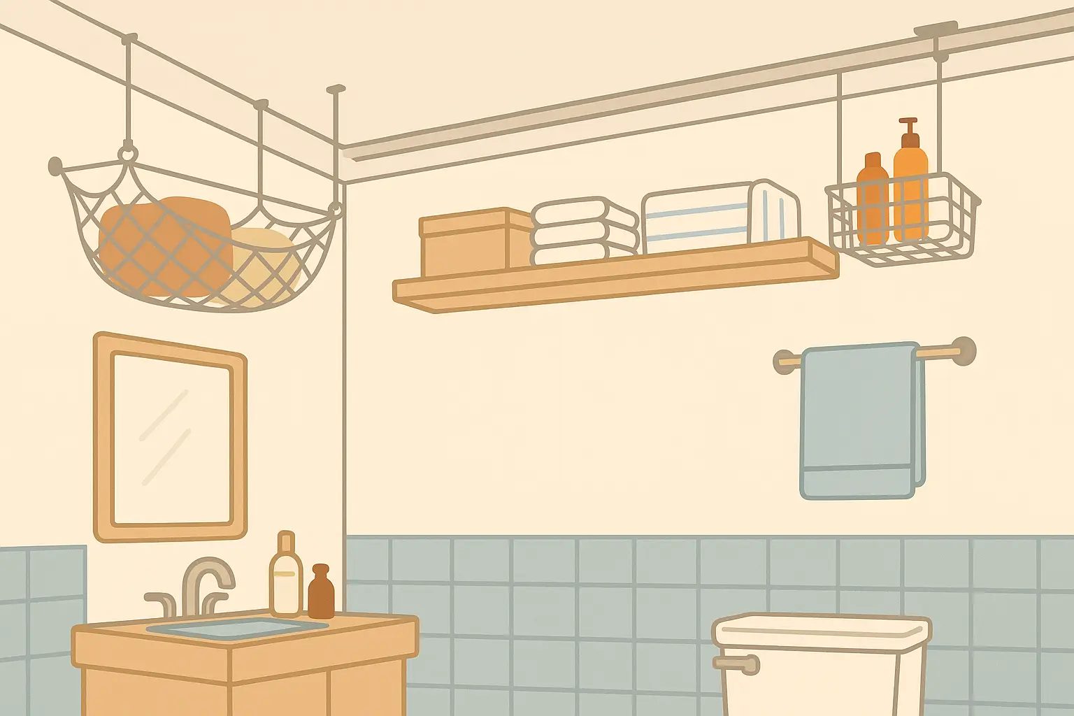 Ceiling and high-level storage options