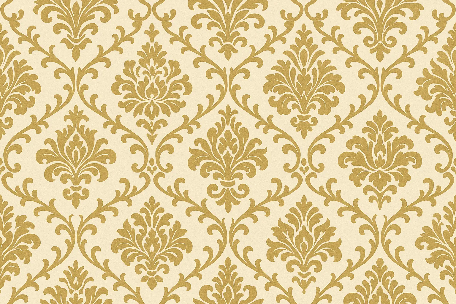 Classic pantry design with traditional damask wallpaper
