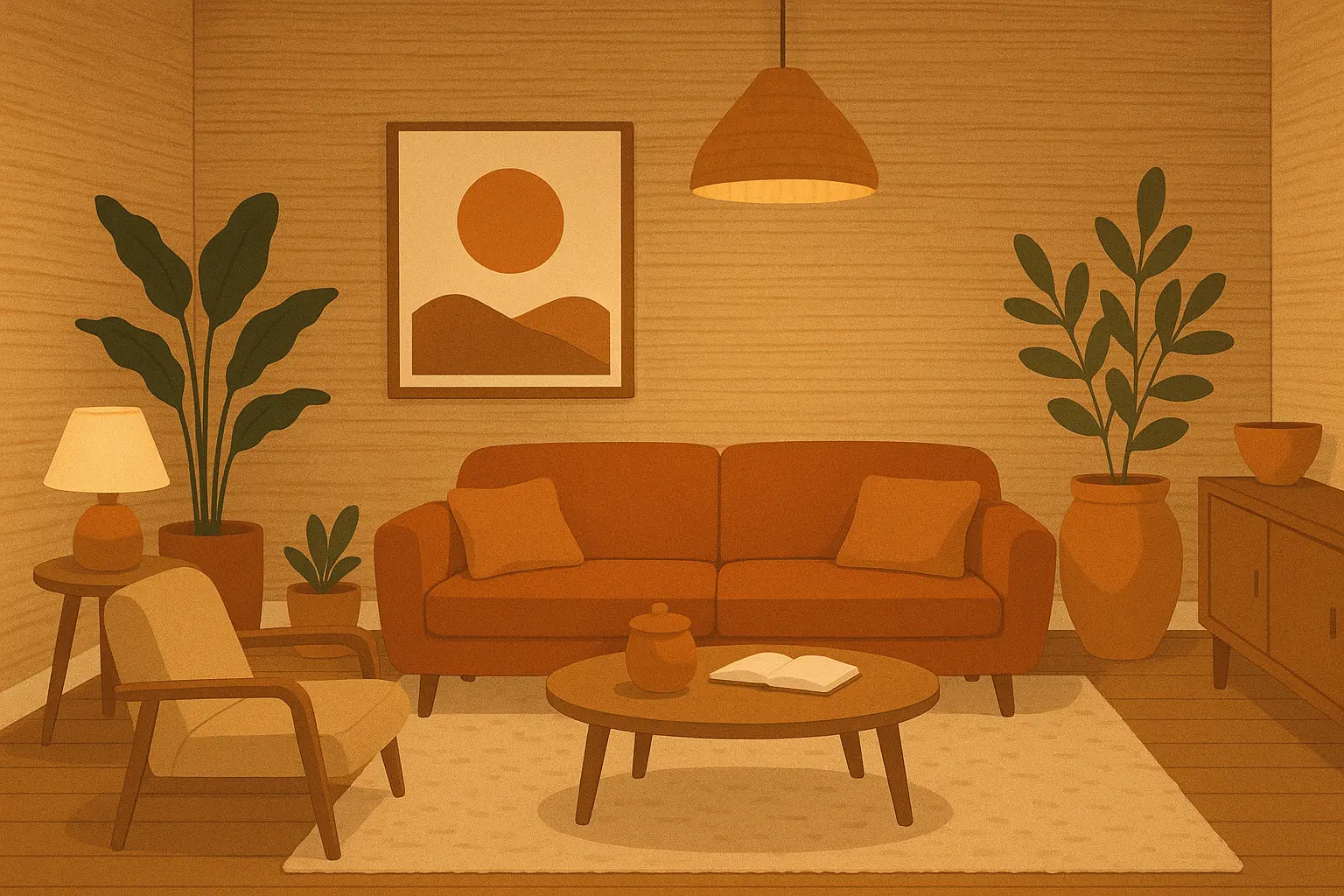 Textural and natural wallpaper finishes