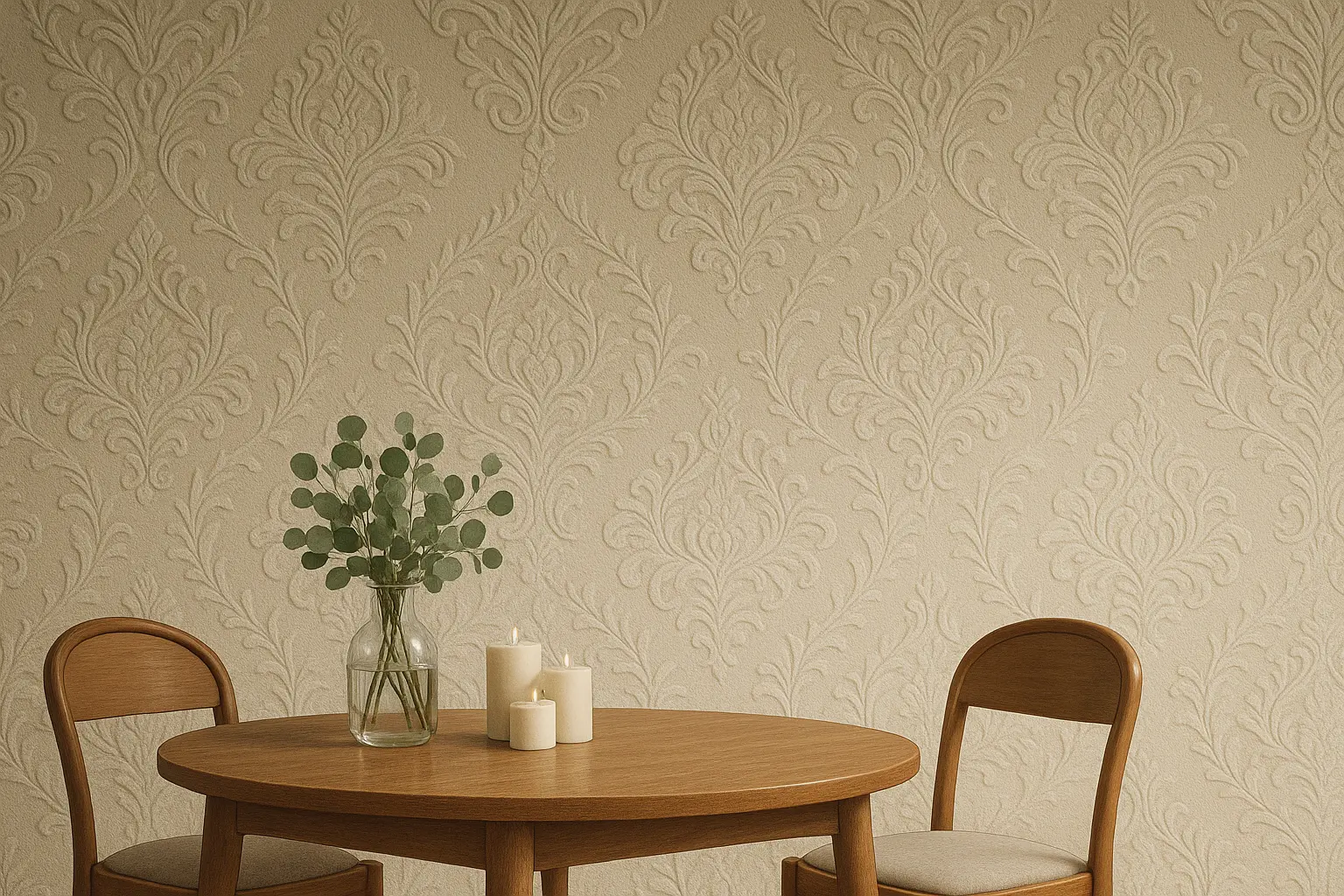 Raised texture wallpaper pattern