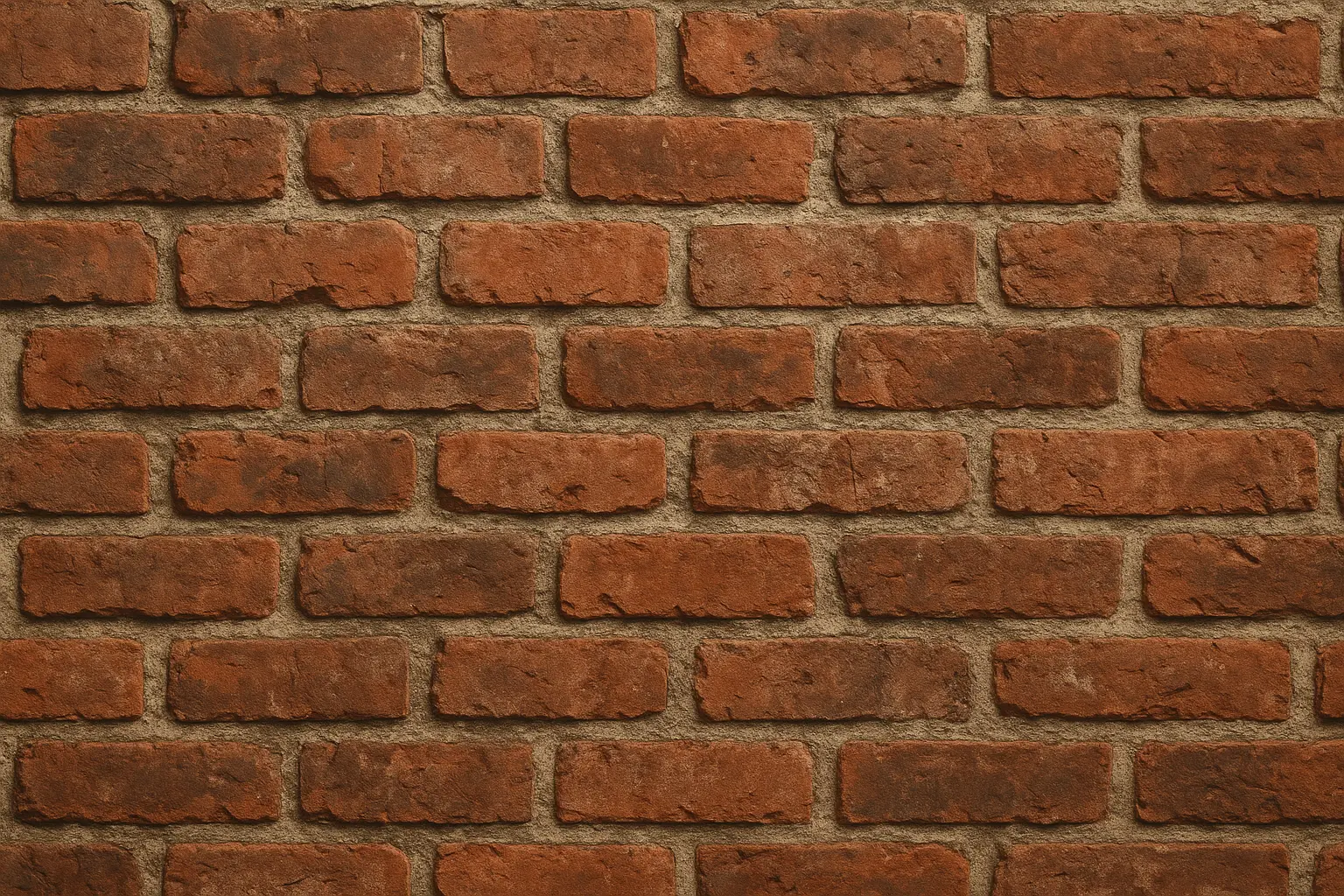 Realistic brick effect wallpaper showing three-dimensional texture