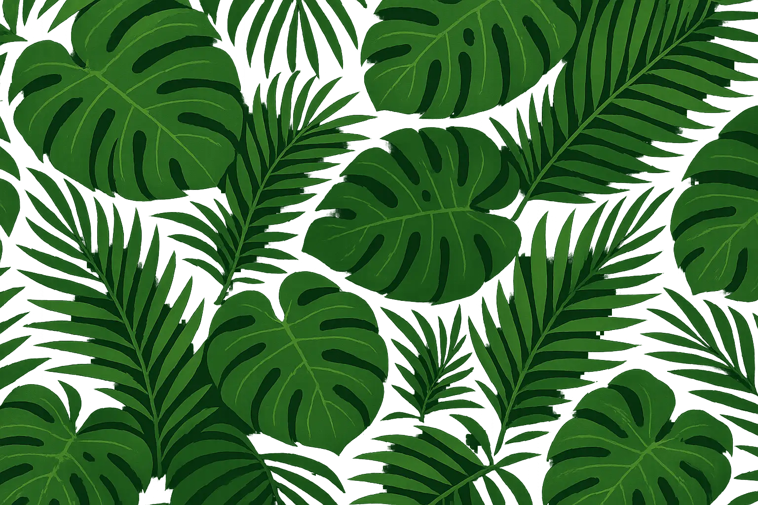Botanical maximalism wallpaper example
