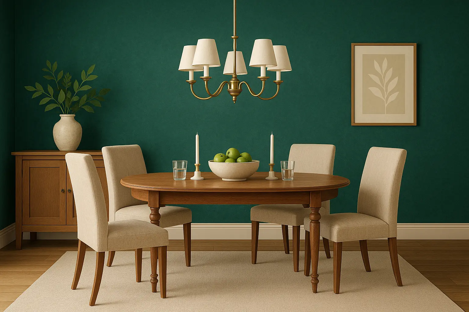 Jewel tone emerald wallpaper