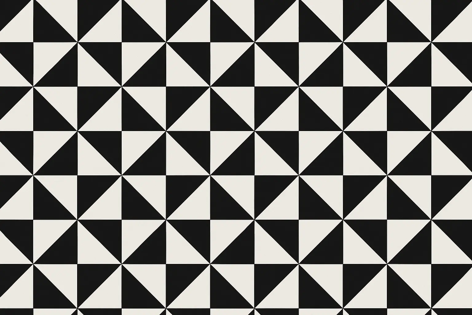 High-contrast black and white geometric wallpaper pattern
