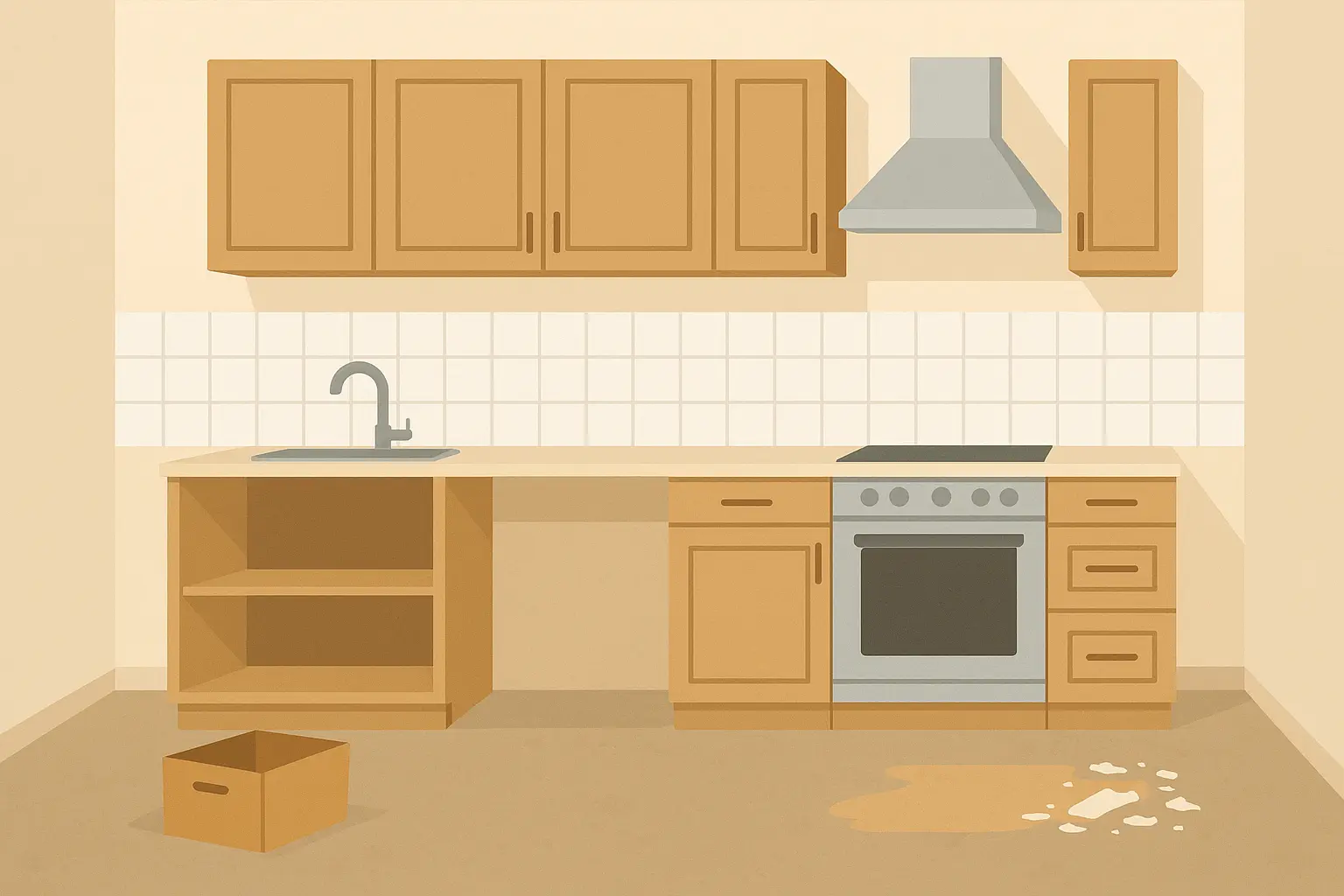 Renovation cleanup during kitchen projects