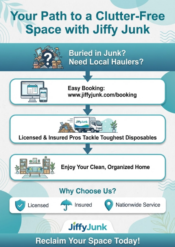 Infographic of Looking for the Best Cheap Local Junk Haulers Near Me in My Area? Jiffy Junk's Licensed Pros Have You Covered