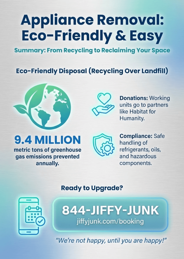 Infographic of Appliance Removal Service Near Me | Cost