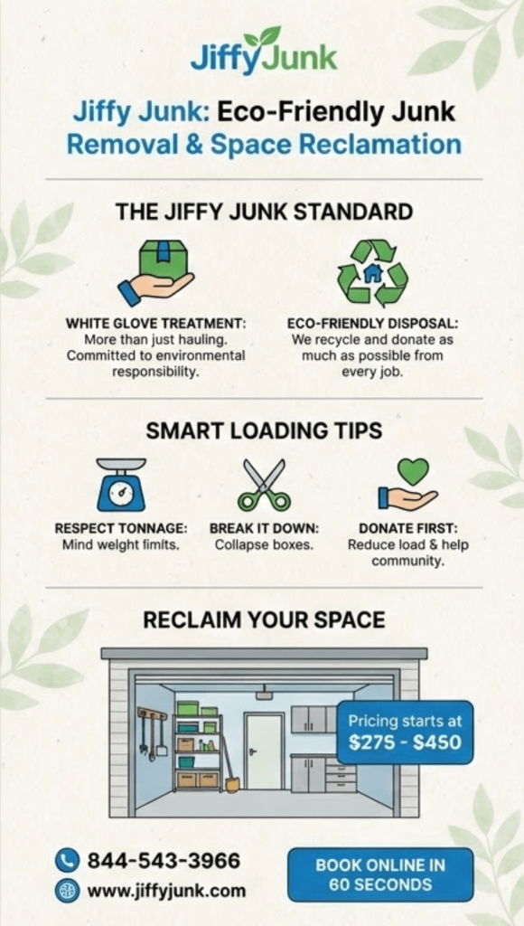 Infographic of How Big Is a 8 Cubic Yard Dumpster Compared to Other Sizes? Exact Dimensions, Rental Cost, and What This Size Can Handle for Your Project from JiffyJunk.com