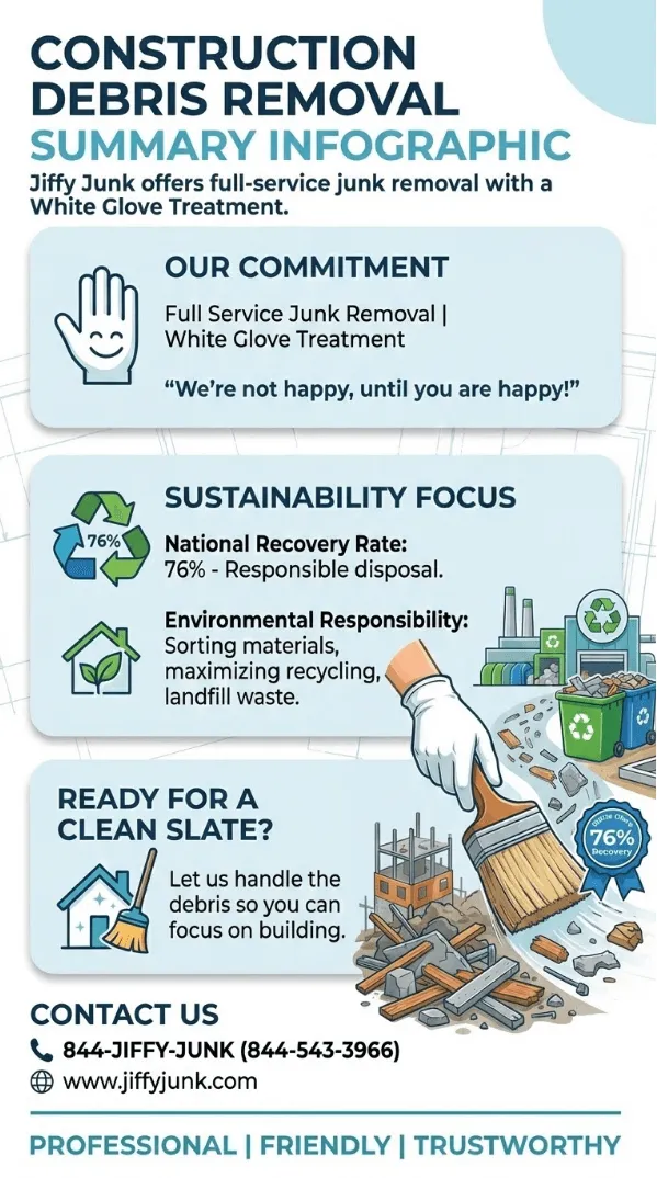 Infographic of Construction Debris Removal Near Me | Fast