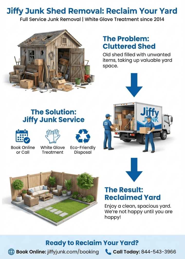 Infographic of Shed Removal & Demolition Service Near Me | Cost