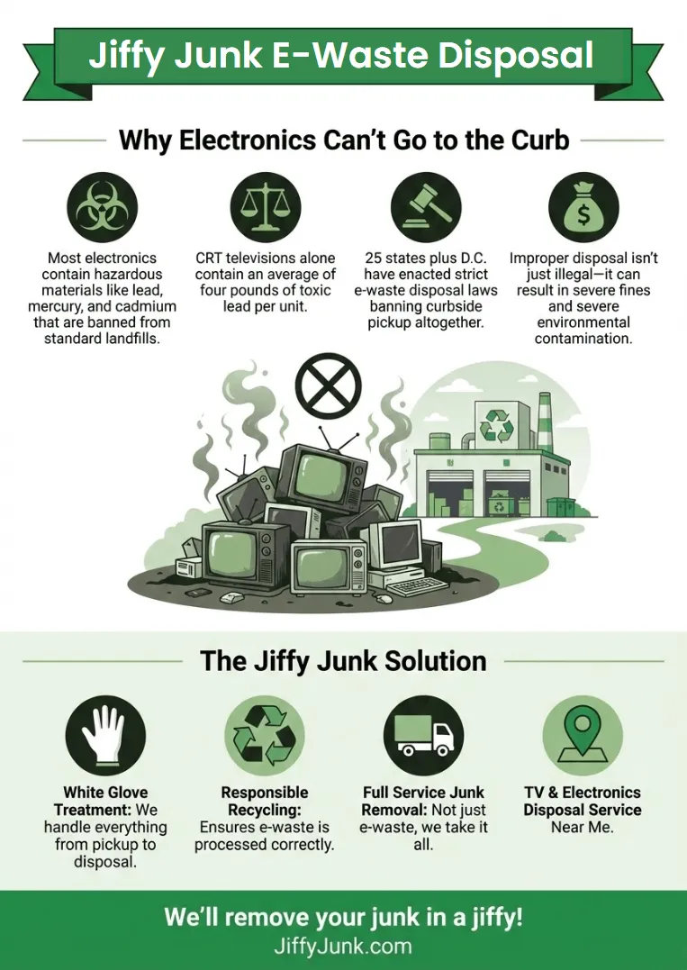 Infographic of TV & Electronics Disposal Near Me | Recycle