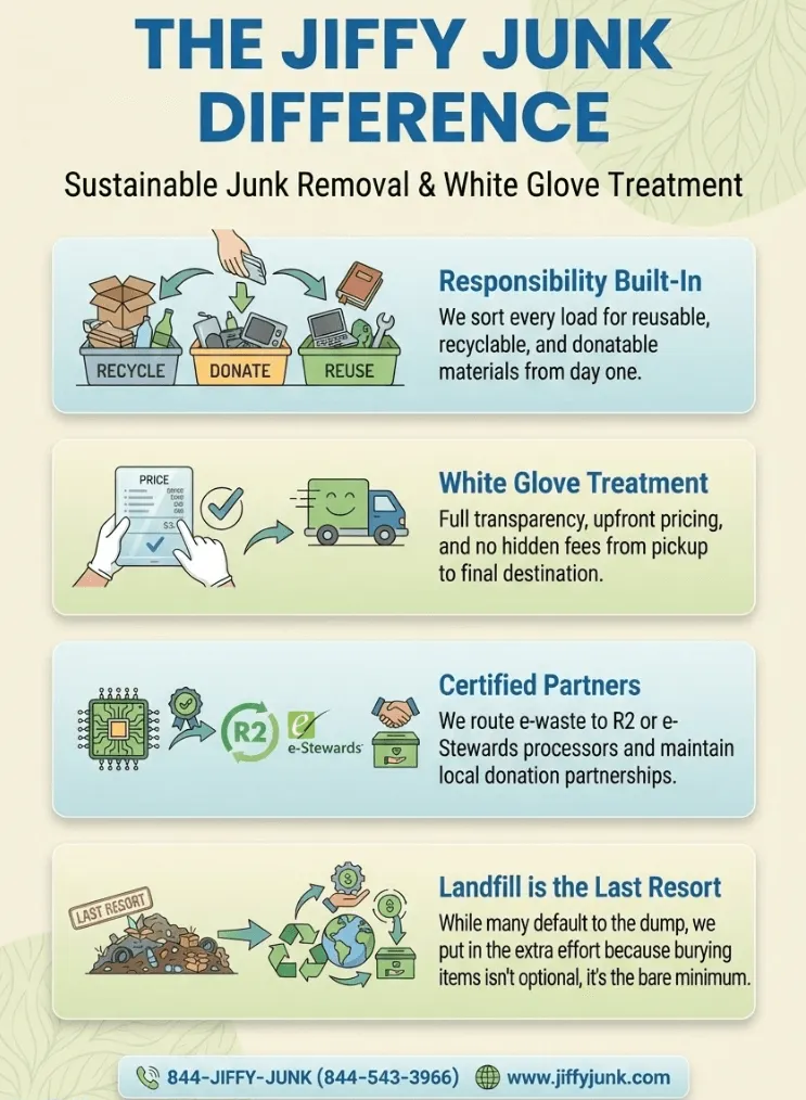 infographic of What Happens to Junk After Removal?