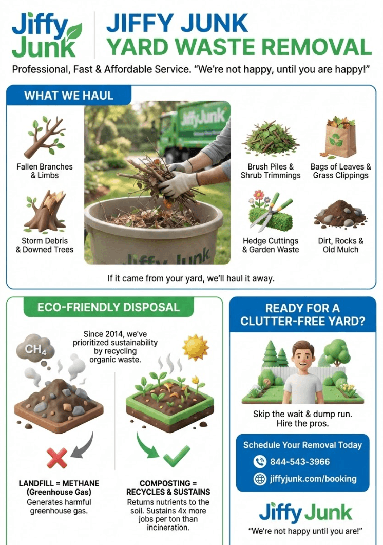Infographic of Yard Waste Removal Service Near Me | Fast & Affordable