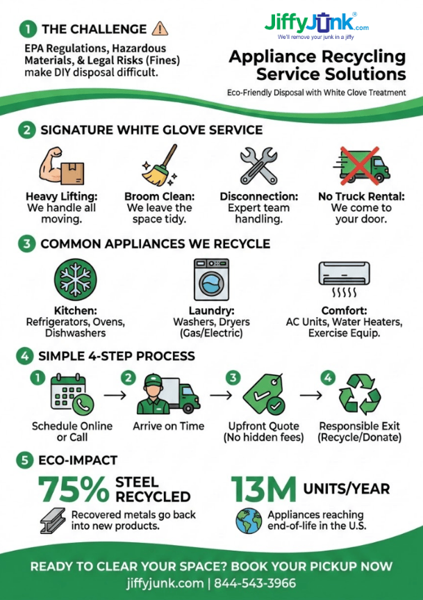 Infographic of Appliance Recycling Service Near Me | Eco-Friendly