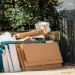 An image of contactless junk removal pickup, showing items placed outside for collection without needing to be home for junk removal service.