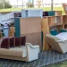 An image of old furniture and household items piled for pickup, highlighting free furniture removal options, charity donation pickups, and furniture disposal services.