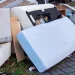 An image of a discarded mattress and bulky household items to dispose in Richmond, VA.