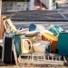 An image of curbside household junk illustrating junk removal cost in Boise.
